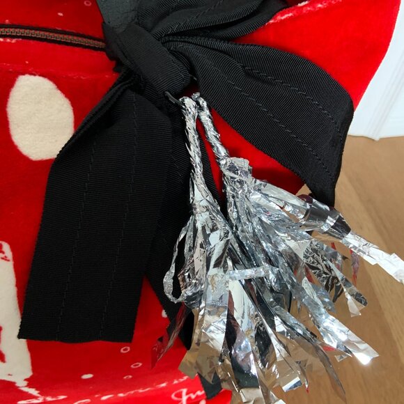 Juicy Couture Red Velvet Tote Handbag Vintage Retro 2000s Y2K Unique - Picture 2 of 16